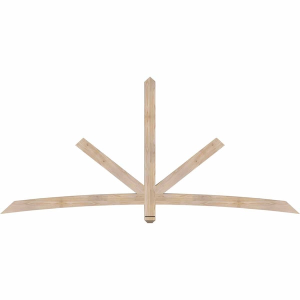 Ekena Millwork Alberta Smooth Timber Gable Bracket, Douglas Fir, 96"W x 44"H x 3 1/2"D x 3 1/2"F, 11/12 Pitch GBW096X44X0404ALB00SDF - main